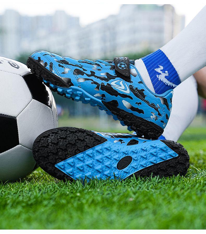 Product Introduction of Authentic Soccer Shoes Non-Slip Spike Children Boys Girls Youth Breathable Long Spike Wear-Resistant Elementary School Competition Sports Shoes Footwear 19