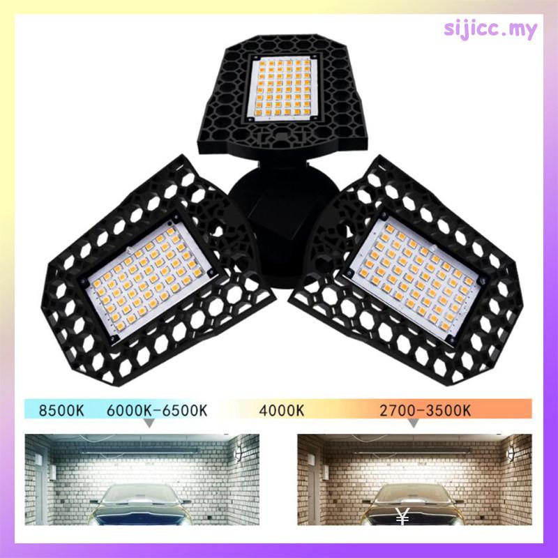 Product Introduction of Ready Stock Ceiling Lights Garage Deformable Motion Sensor LED Lamps Workshop Folding Deformation Out of Shape Sports sijicc 4