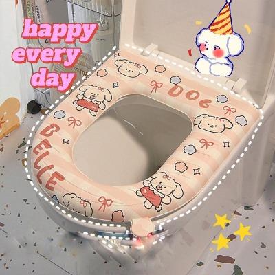 Đệm Lót Bồn Cầu Chống Nước Hoạ Tiết 3D Xinh Xắn Vệ Sinh Tiện Dụng - Lót Bồn Cầu Xốp Ấm Mùa Đông