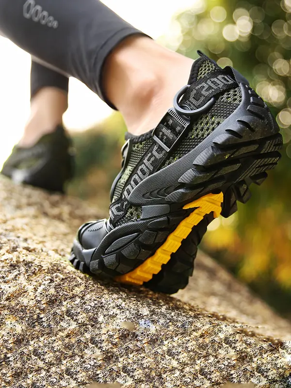 Unisex Letter Patched Colorblock Water Shoes, Sporty Quick Drying Beach Shoes, Outdoor Swimming Pool River Boating Fishing Diving Surfing Yoga Shoes 4