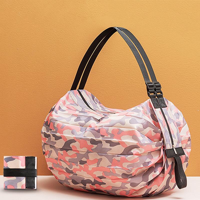 Product Introduction of Supermarket Shopping Portable Storage Bag Large Capacity Roll Folding Shopping Bag 4