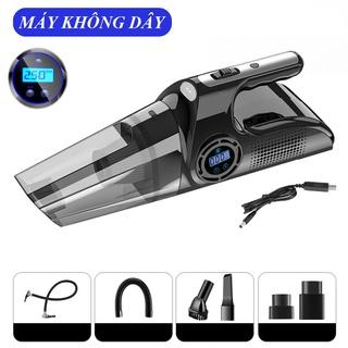 Máy hút bụi đa năng 4 trong 1, hút bụi, bơm xe, chiếu sáng, đo áp suất lốp chỉ trong một chiếc máy