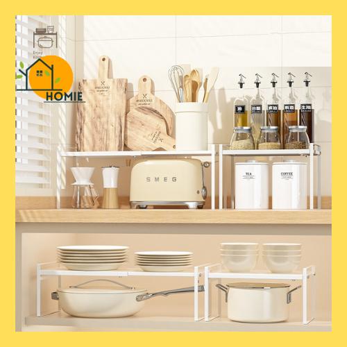 Kệ Sắt Chia Ngăn Tủ Bếp Có Thể Điều Chỉnh Độ Dài Sơn Tĩnh Điện Bền Đẹp Rẻ