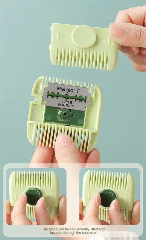 Product Introduction of 2 In 1 Baby HairCut And Hairdressing Comb Trim Bangs And Broken Hair Bangs Trimmer Manual Portable Children's Hair Clipper 29