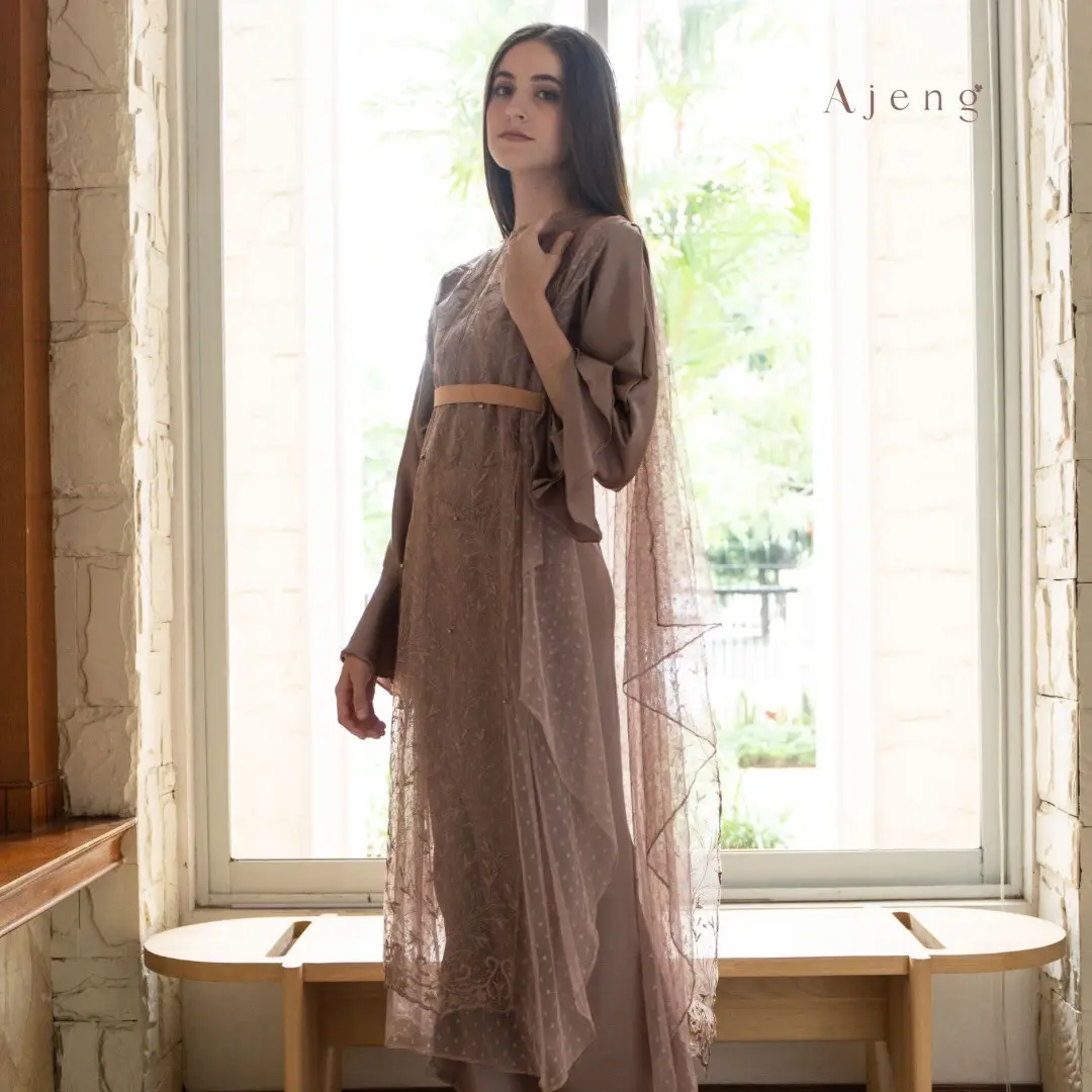 OUTER ESME LUARAN TULLE CORAK LEBARAN KONDANGAN