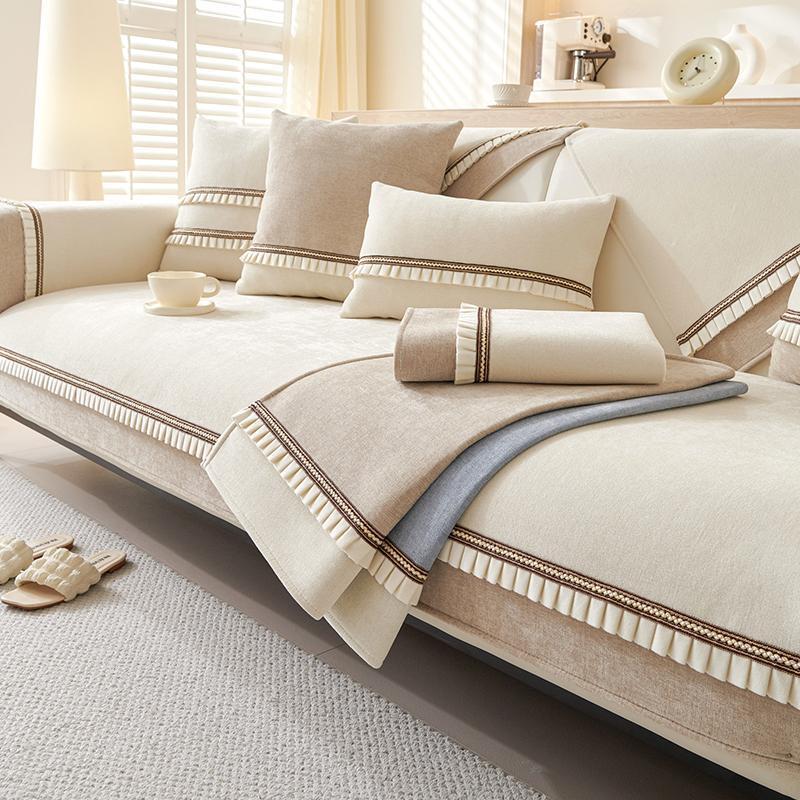 Đệm Sofa Chenille, Đệm Ghế Chống Trượt, Phong Cách Bắc Âu, Giá Cả Phải Chăng, Vỏ Sofa Da Sang Trọng, Vải Bọc Mới, Phù Hợp Mọi Mùa, Năm Phát Hành 2025 7