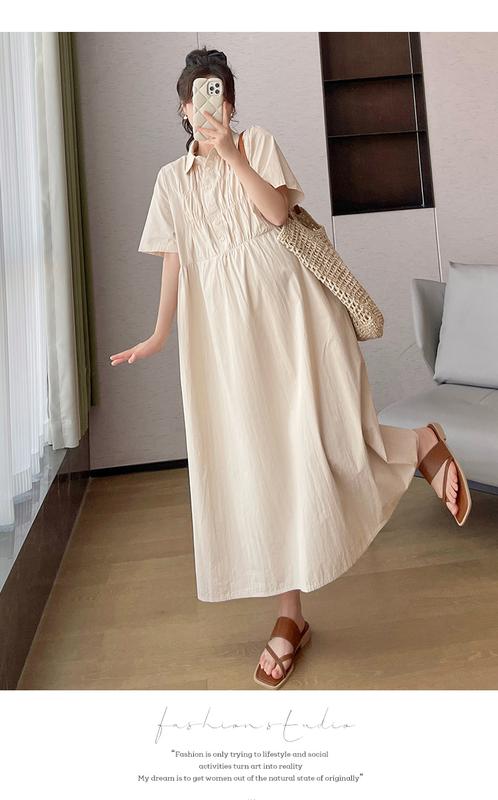Product Introduction of P69350# Dress Pregnant Plus Size Dress For Women Nipped Waist Summer Slim New Arrival Pregnant Pregnancy Dress 22