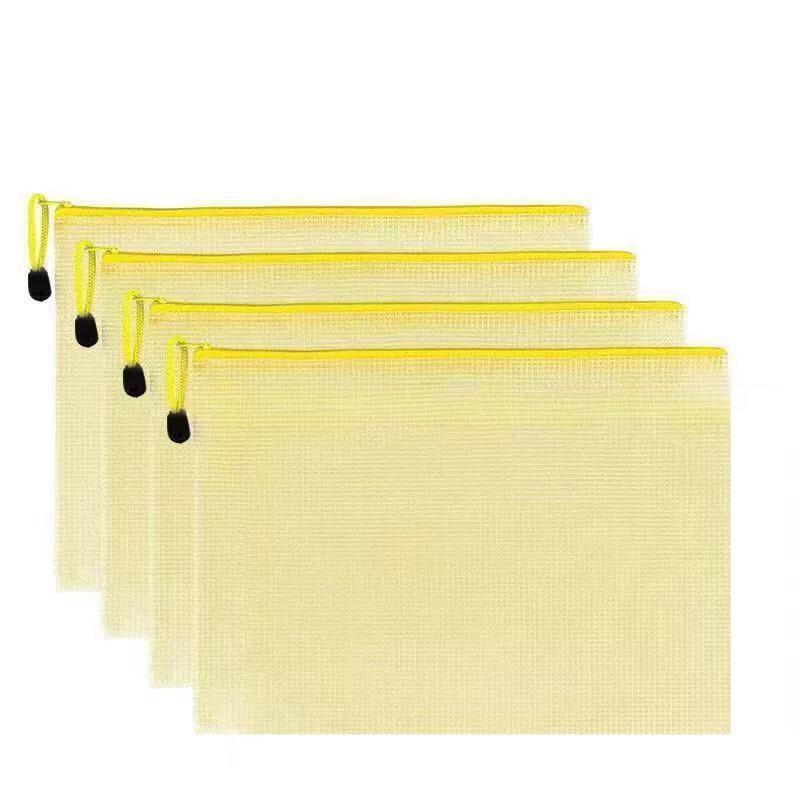 Product Introduction of A6 Mesh Zipper Pouch, 20pcs/set Waterproof Plastic Storage Bag, File Folder, Stationery Storage Bag, Travel Organizer for School, Travel, Office 8