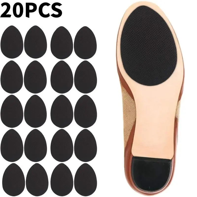 Silicone Non-slip Shoe Grips, 20pcs/set Self-adhesive Sole Protector, Prevents Slipping and Enhances Traction, Shoe Accessories for All Shoe Types