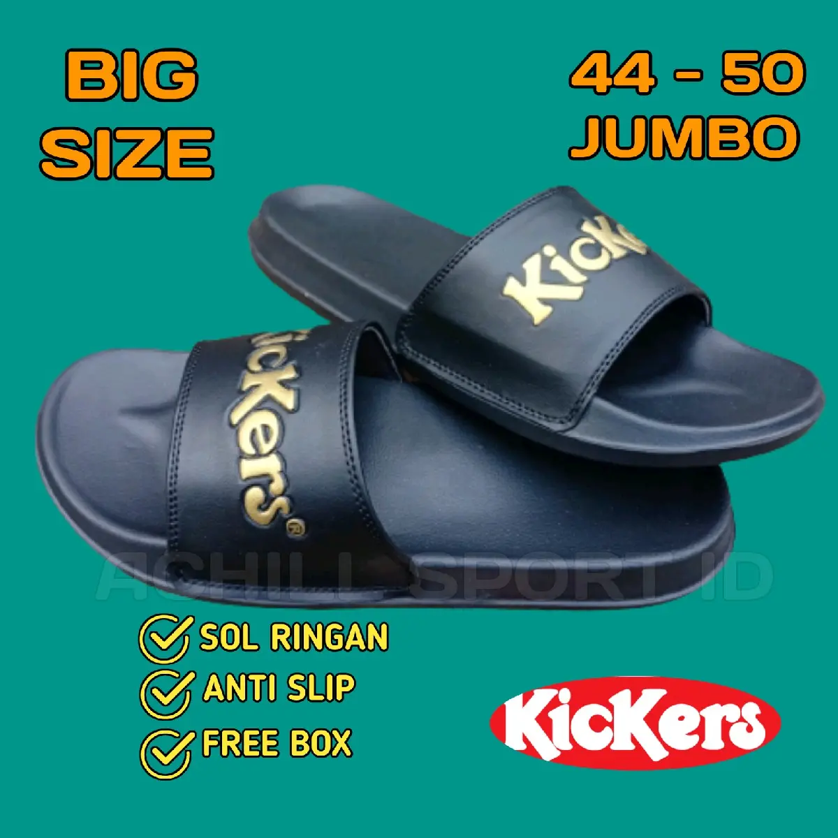 Sendal Slop Slide Sendal Slop Jumbo Slip On Sendal Pria Big Size Sendal Slop Casual Slip on Flip Flop Shoes Karet