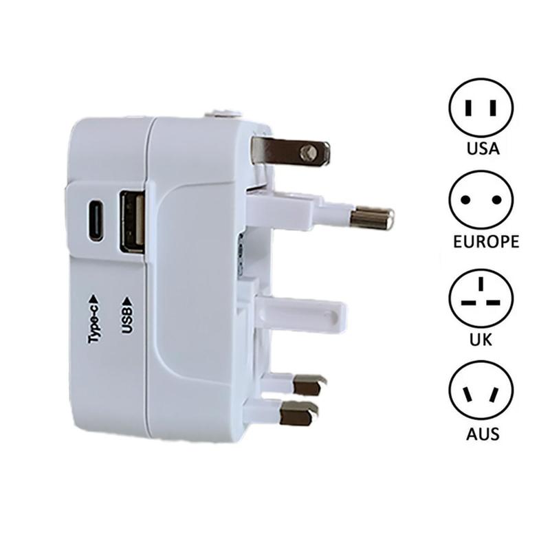 Multifunctional Plug Converter, Durable Type-C & USB Port Plug Adapter, Universal Socket Converter for Smartphone, Worldwide Charging Adapter for Home Office Travel, Portable Charging Charger, Electronic Devices for Cellphone, Electrical Sockets 6