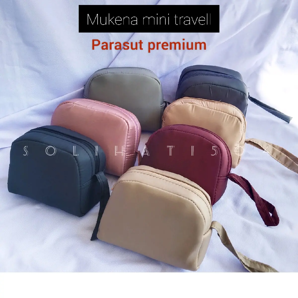 Mukena mini Travelling/Parasut Premium Polos