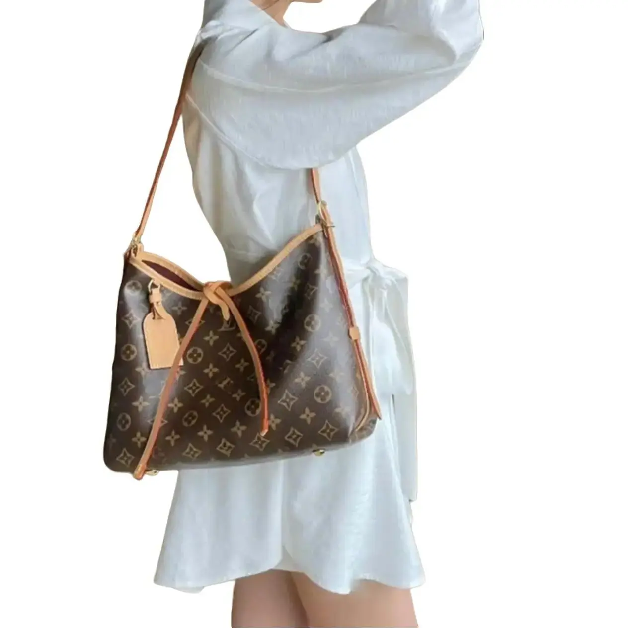 Túi đeo chéo + đeo vai nữ Lệ Vy Carry. Size 29cm full box nguyên seal da mềm cao cấp