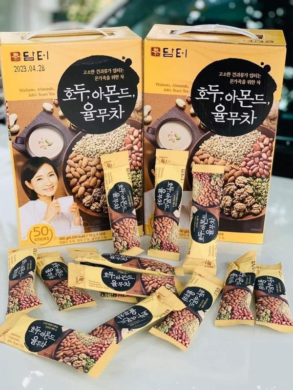 [HỘP 50 GÓI] Bột Ngũ Cốc Dinh Dưỡng Damtuh, Ngũ cốc truyền thống mix (bí xanh, đậu phông, óc chó, ý dĩ, hạnh nhân), ngũ cốc cho mẹ bầu