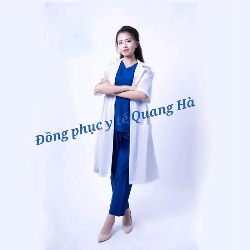  Áo Blue Blouse trắng  Vải Thô cottom- KAKI- VẢI COTTON HÀN - Bác Sĩ  Dáng Dài gần gối Nam Nữ  Dài tay - Dành Cho Y Tá Dược Sĩ Điều Dưỡng. 