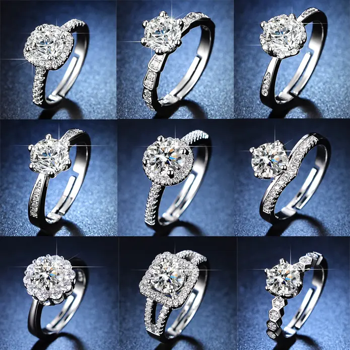 Korean beautiful design ring, fashion ss24, adjustable size, 100 styles available, suitable for birthday and wedding gifts, ring opening