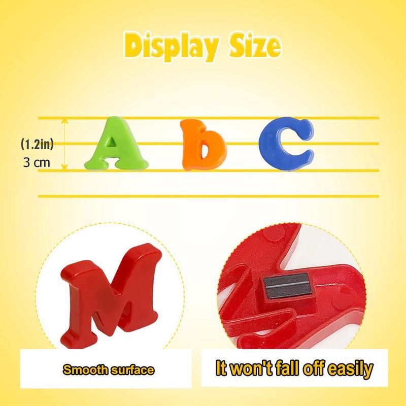 1 Set Magnetic Alphabet & Number Learning Toy, Vocabulary Learning Toy Set, Preschool Learning Spelling Counting Toy, Math Learning Toys, Valentine's Day Gift, Kids Toys 1