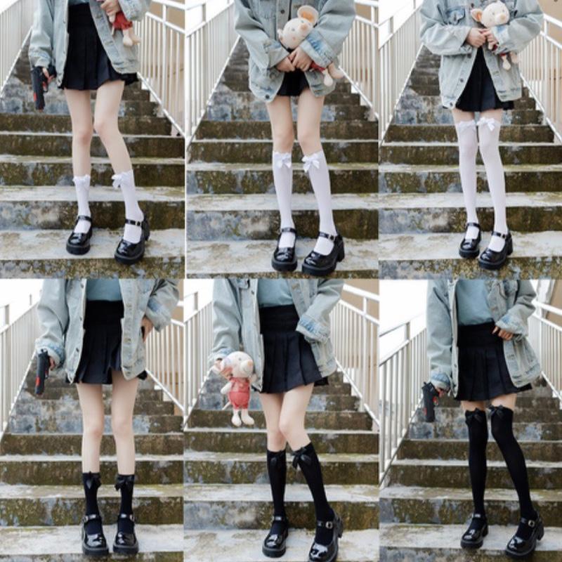 Tất JK Kiểu Nhật Phong Cách Lolita ,Tất Nữ Nơ Bướm- Duaxinhstore 1