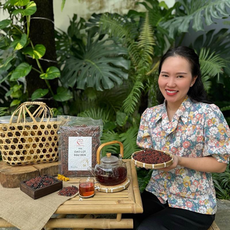 MOM SHIN | Trà Gạo Lứt & Đậu Đen Xanh Lòng Rang Sẵn, Gói 1Kg (1000g), Shop Mẹ Shin Gin, Vũ Phương Thảo, Tùy Theo Vùng Còn Là Nước Trà, Nước Chè, Tea 4
