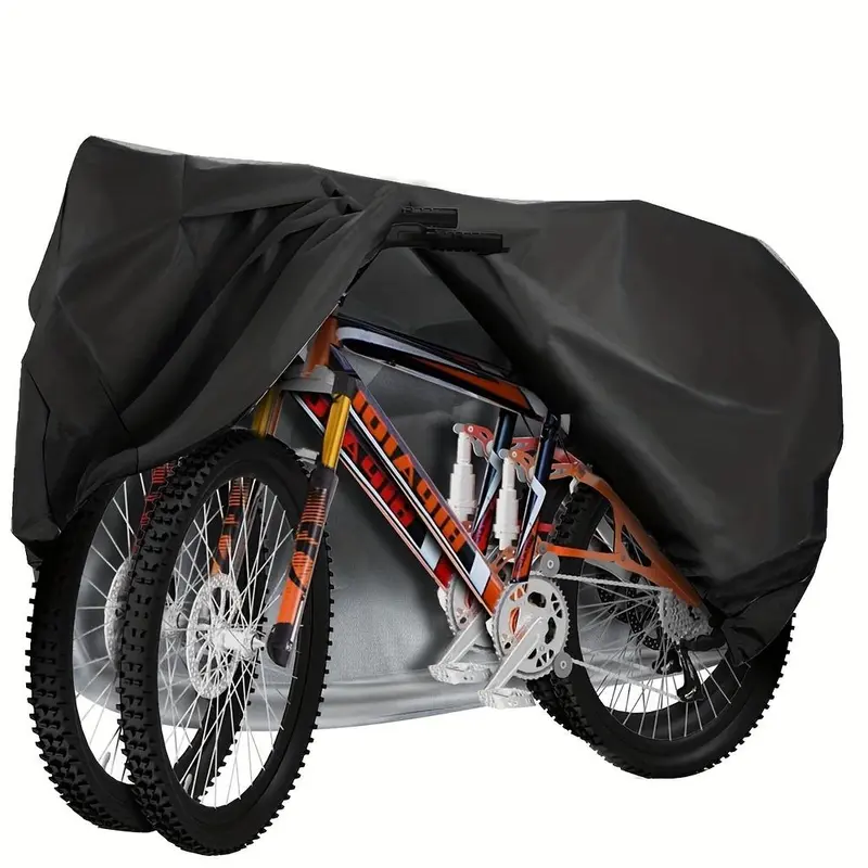 Waterproof Bicycle Cover, Outdoor Bike Storage Rack for 2 Bikes, Bicycle Cover for Outdoor Storage, Suitable for Mountain Bikes/Bicycles 0