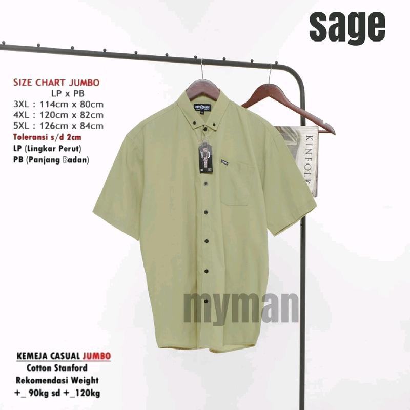 kemeja pendek jumbo original MY MAN 8