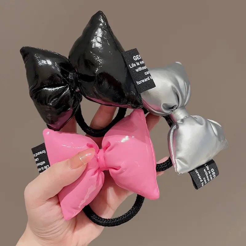 Big Bow Hair Band Grip Cute Girl Hair Band Hair Rope Ponytail claw  clips