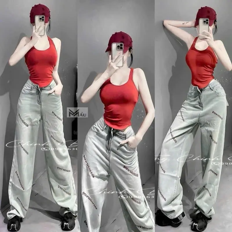Áo ba lỗ ôm cổ tim vạt tròn lưng khoét sâu form tôn dáng đẹp chất liệu thun cotton co giãn thoải mái cho nữ - Women 1