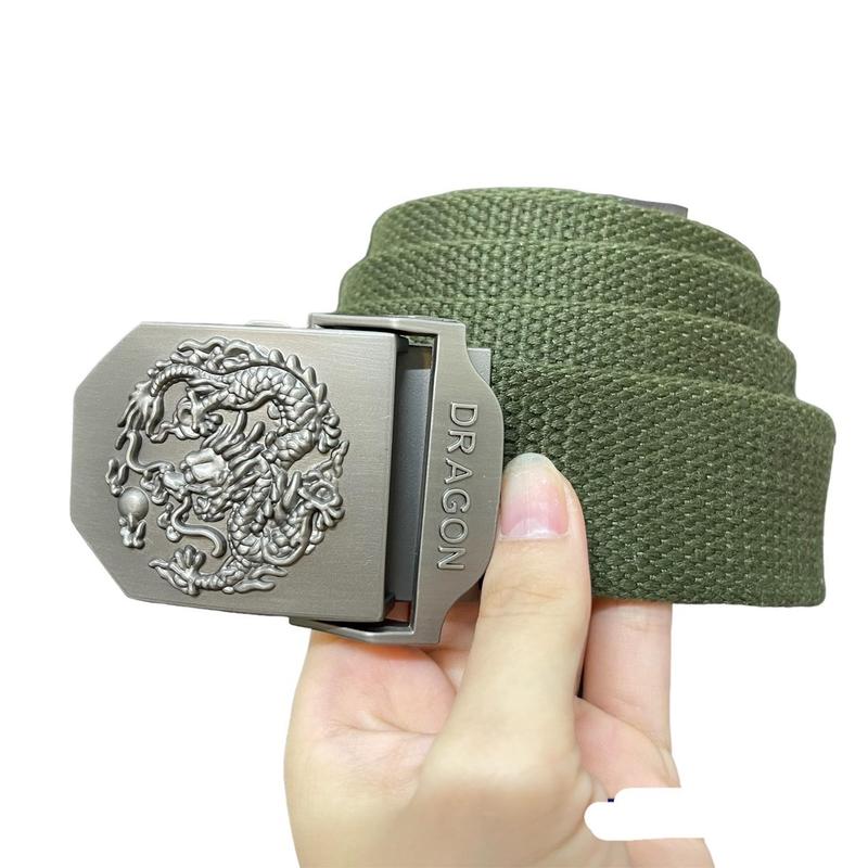  Thắt Lưng Nam Vải Bố Khóa Hợp Kim Thép Không rỉ Dây Vải Dù Cao Cấp Dài 120 cm Bền Màu Trẻ Trung Năng Động. Mã 01 