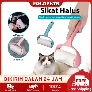 FOLOPETS Sticky Roll Pembersih Bulu Roller Pembersih Bulu Kucing Refill Pembersih Bulu Kucing Rol Bulu Kucing Refil satu barang manual【Promo Lebaran: Diskon 20%】
