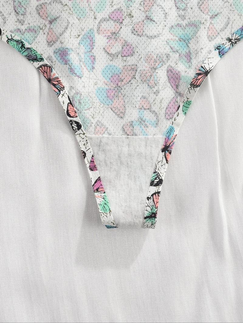 Product Introduction of Women's All Over Print Thong, Breathable Comfortable Panty for Daily Wear, Women's Underwear for All Seasons 6