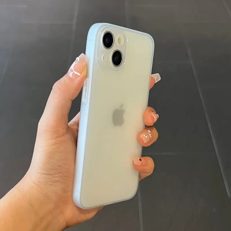 Ốp Điện Thoại Silicon Mềm, Lớp Hoàn Thiện Lì Siêu Mỏng, Dành Cho iPhone 11 12 13 14 15 Pro Max Plus, Ốp Lưng Ốp Lưng Trong Suốt 0