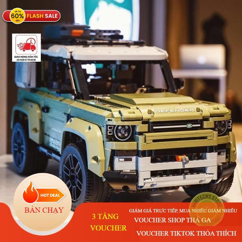 MÔ HÌNH LẮP RÁP XE BÁN TẢI DEFENDER LAND ROVER Tỉ Lệ 1:8 2573+ PCS có thể điều khiển từ xa Đồ Chơi lap ghep
