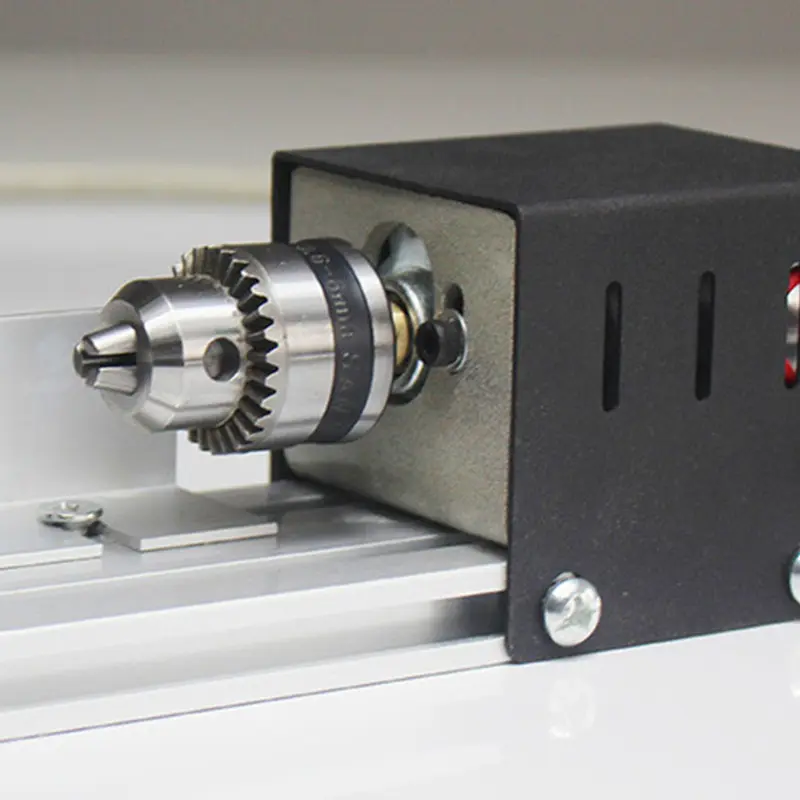 Mesin Bubut Kayu Mini Lathe Beads Jig-Saw Penggiling Alat Driller Kit Woodworking 150W dengan Fitur Pemolesan dan Pembuatan Kerajinan Kayu 3