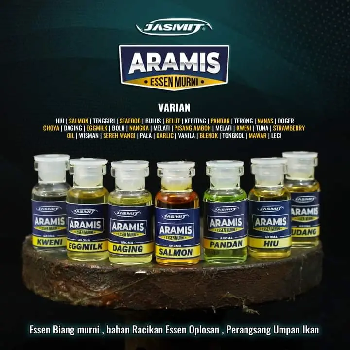 Essen Murni JASMIT ARAMIS 3ml - Essen Pancing Aroma Gurih & Amisan Ikan Mancing