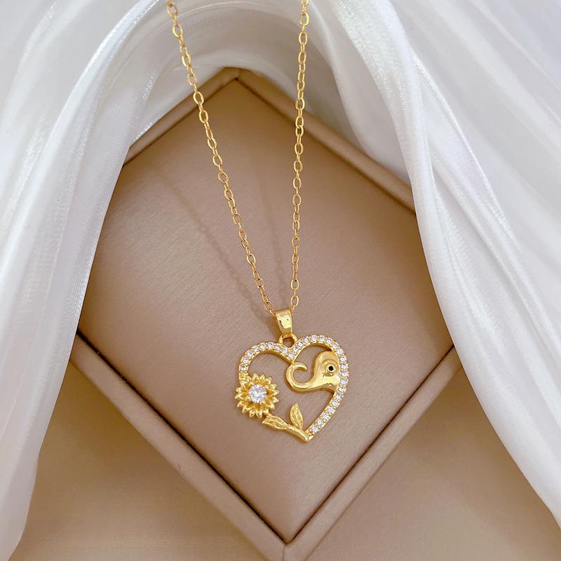 Product Introduction of Vòng Cổ Hoa Bốn Lá, Hàng Mới Về, Dành Cho Phụ Nữ Và Bé Gái, Thanh Lịch, Chất Liệu Thép Titan Cao Cấp, Vỏ Hai Mặt, Dây Chuyền Xương Đòn, Bán Chạy Women Trang Sức Jewelry Chain dây  cỏ  4  lá 8