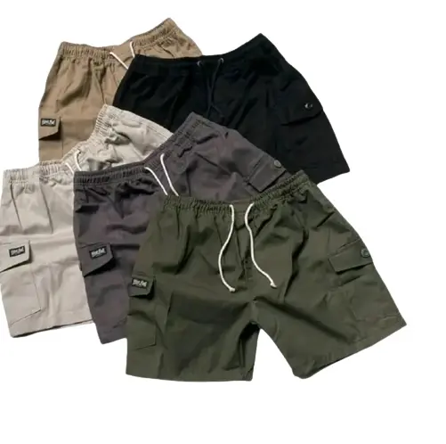 100DAPAT 3 UNISEX BRODSOT CARGO PENDEK ORI nyaman twill  distro  celana katun  shorts Pria Surfing  Tebal Santai 1