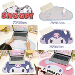 Mouse Pad Alas Laptop Bentuk Kepala Snoopy Kuromi Cinnamoroll My Melody