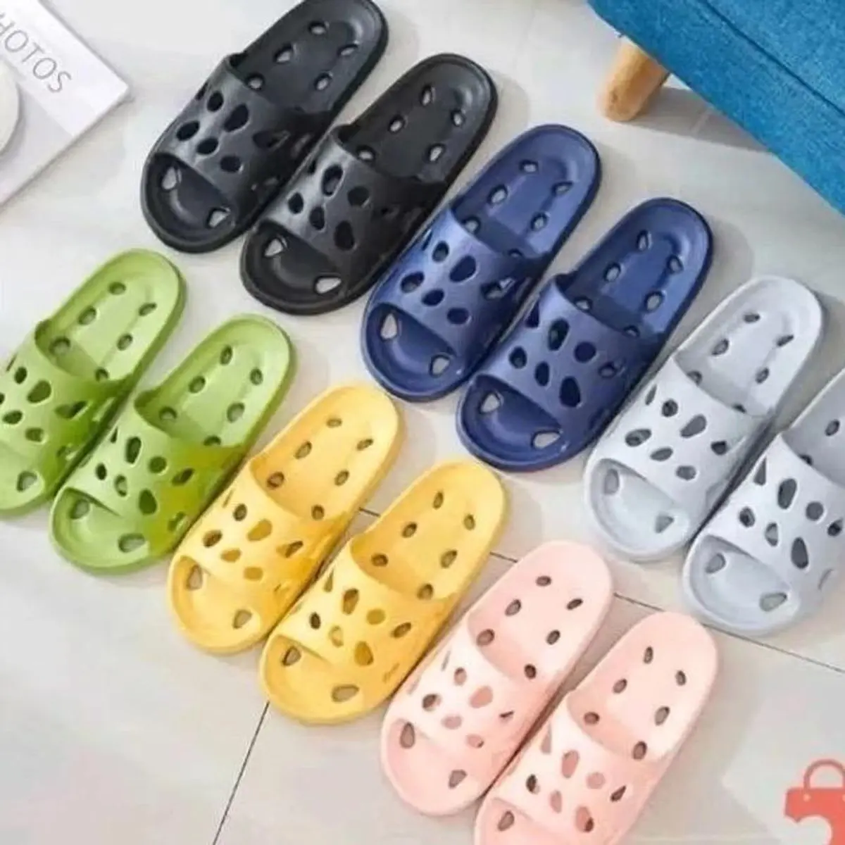 ￼Dép Đi Trong Nhà Tắm Văn Phòng Xốp Lỗ Siêu Bền, Siêu Nhẹ Chống Trơn Trượt