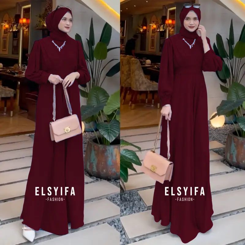 THERESA DRESS ORIGINAL CERUTY BABYDOLL EXCLUSIVE KONDANGAN BRIDESMAID BUSUI BY ELSYIFA 4