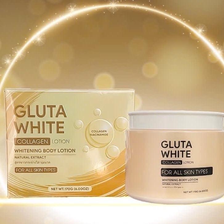 Kem Dưỡng Da Gluta White Thái Lan - Hỗ Trợ Dưỡng Da Body 170gram Dưỡng Da Body body _ kembody kemtron u aha whitening ค  ร Women Nữ bodymask kem dưỡng body combo k embody thailan cream alpha rbutin utr anggluta lotion kemu trang ủ trắng tháilan