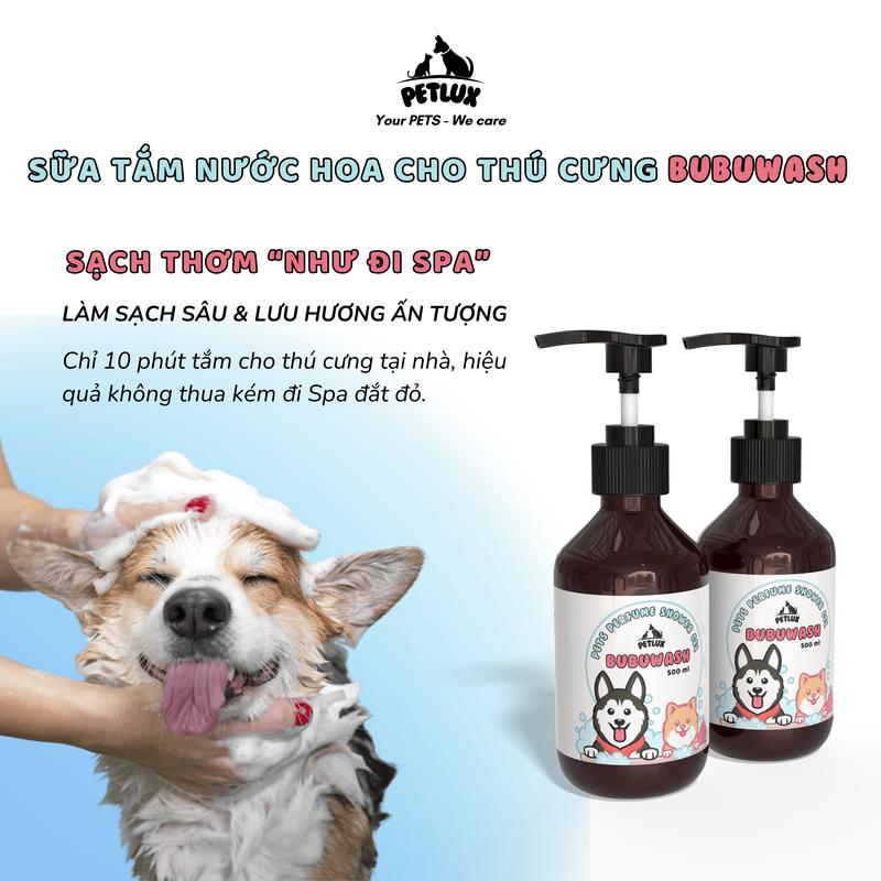 Combo Sạch Thơm Cho Thú Cưng: 01 Sữa Tắm Nước Hoa 500ml & 01 Xịt Khử Mùi 500ml - Dành Cho Chó & Mèo - Hương Nước Hoa Cao Cấp - Giữ Lông Mượt & Thơm Tho - An Toàn Cho Thú Cưng & Người Sử Dụng
