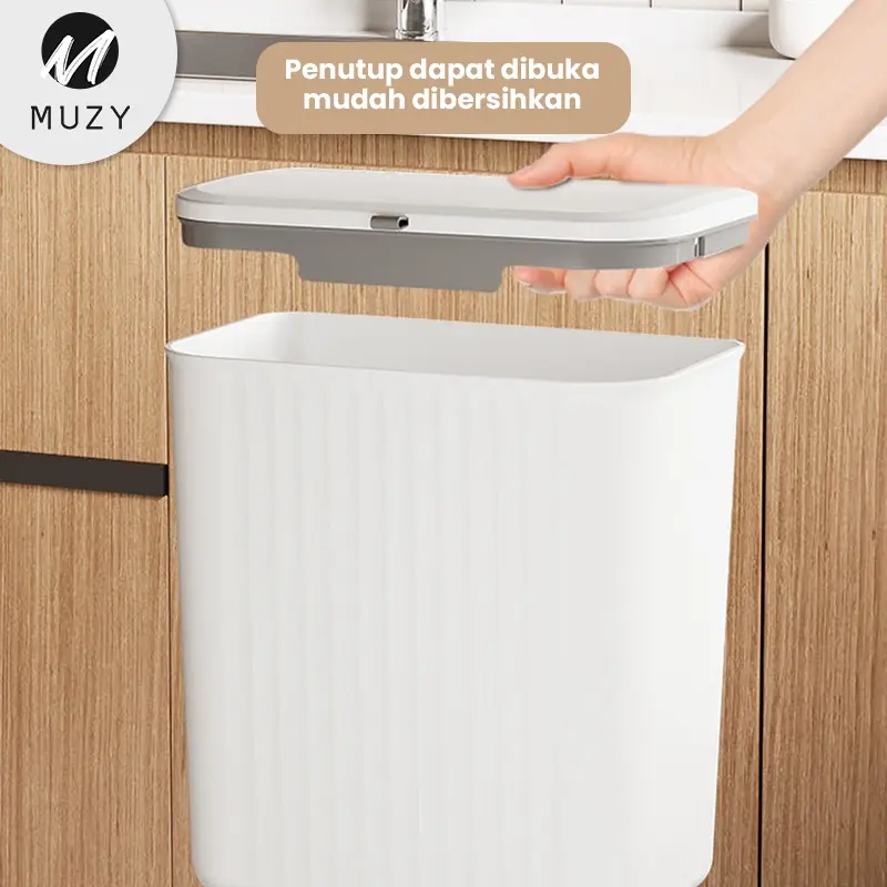 Muzy Tempat Sampah Gantung Tong Sampah Dapur Tempat Sampah Kamar Mandi Tong Sampah Plastik HSB640 8