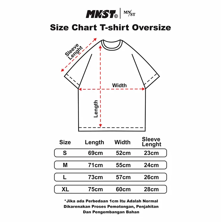 Mnst T-Shirt Oversize Washed Bone 2