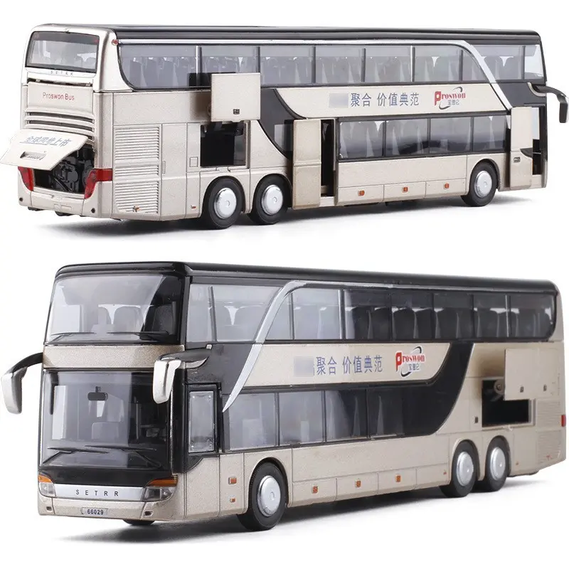 diecast bus miniatur bis tingkat double decker besi