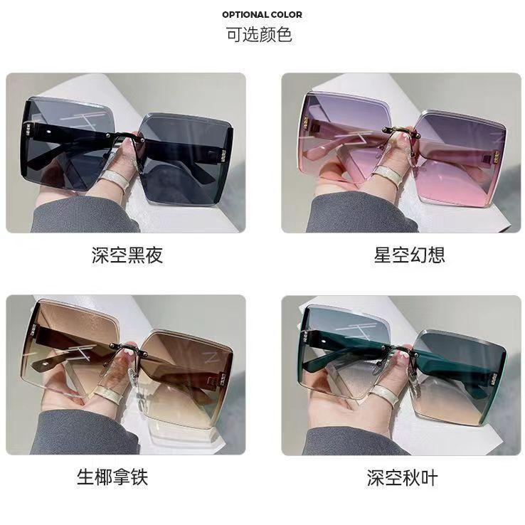 Product Introduction of Kính Râm Gọng Vuông, Cao Cấp, Thiết Kế Cạnh Cắt Không GọngPhong cách Người Nổi Tiếng trên InternetThời Trang, Cá Nhân Và MớiKính râm, thiết kế ngầu, dành cho phụ nữThon gọn, dành cho khuôn mặt lớn.Kính thời trang Kính Mắt Women 6