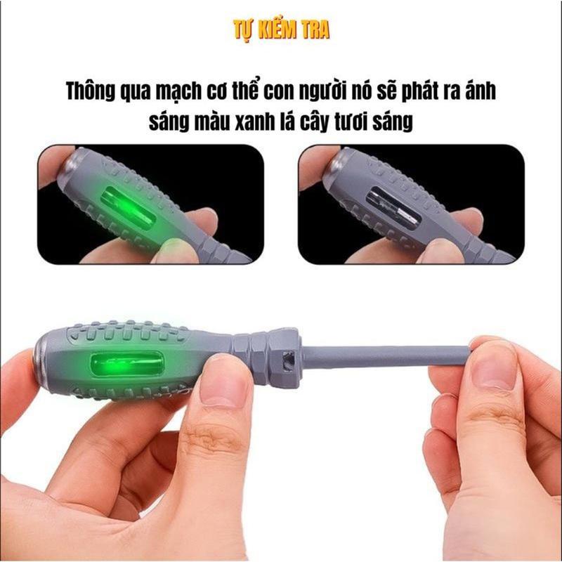 Product Introduction of Electric pen specialized for measuring broken wires, high brightness color light, multifunctional intelligent induction detection, screwdriver, electrical testing pen 8