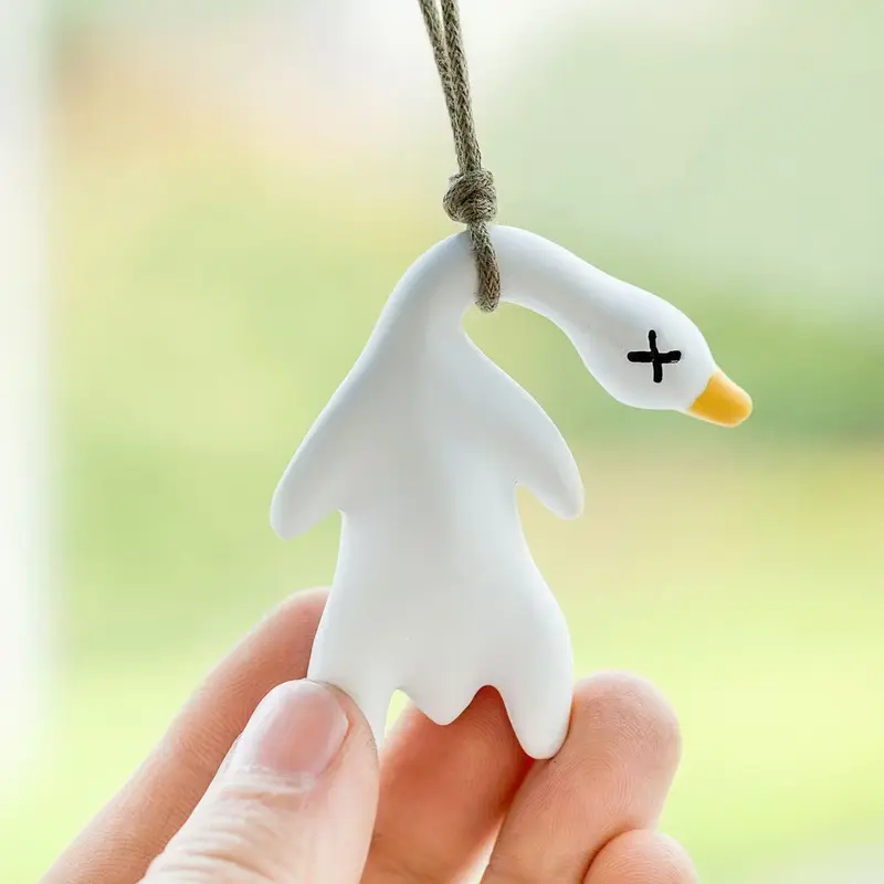 Đồ Trang Trí Treo Xe Hơi Vịt Nướng, Đổi Màu, Đồ Trang Trí Vịt Gương Chiếu Hậu Sáng Tạo, Đồ Trang Trí Nội Thất Ô Tô, Dễ Thương, Phong Cách Người Nổi Tiếng Trên Internet 4