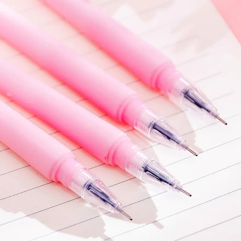 Gel Pen Motif Bunga Pink Pulpen Gel Ballpoint Bulpen Bolpoin Bolpoint Pena 3