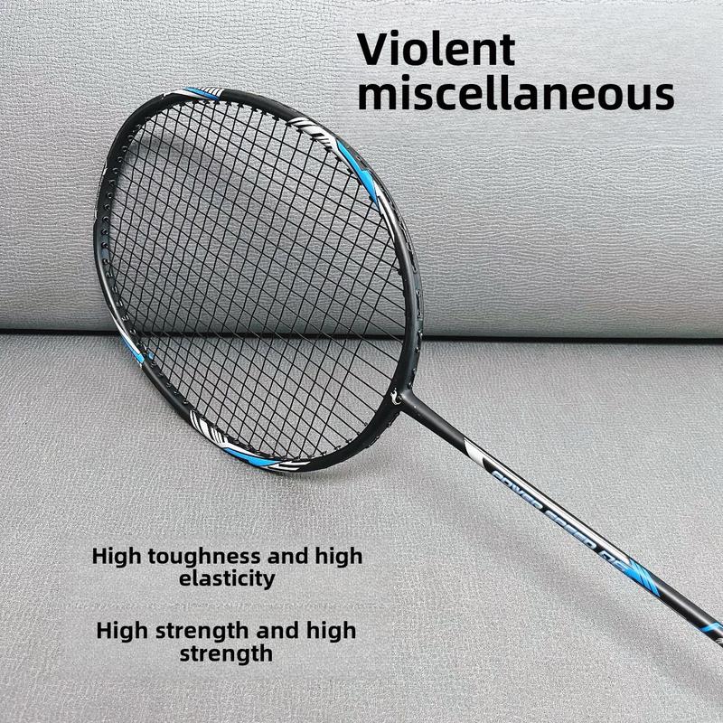 Product Introduction of Balanced Bamboo 4u Ultra-Light Full Carbon Fiber Badminton Racket Durable Single Shot Men and Women Training Competition Professional Shot 1
