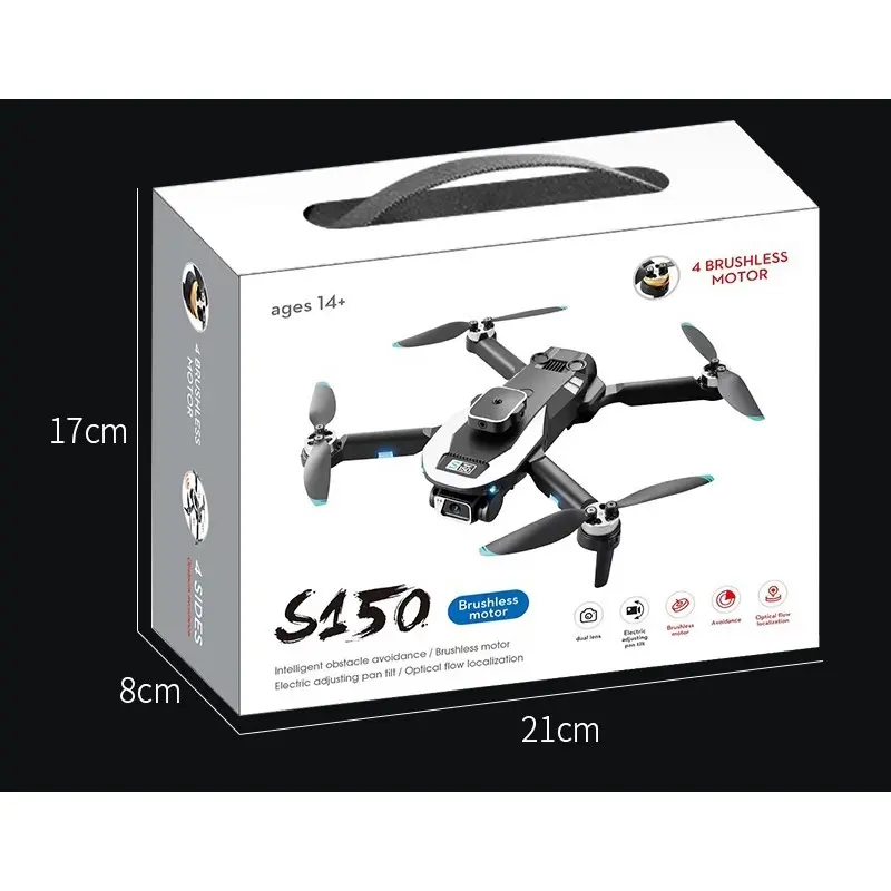 Brushless Motor Drone S150 2000 mAH Backflip function Black Accessories